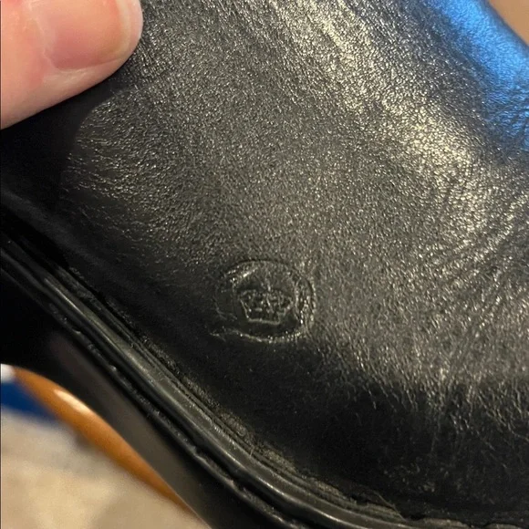 Women’s shoes Black Leather Mules clogs - Picture 8 of 8